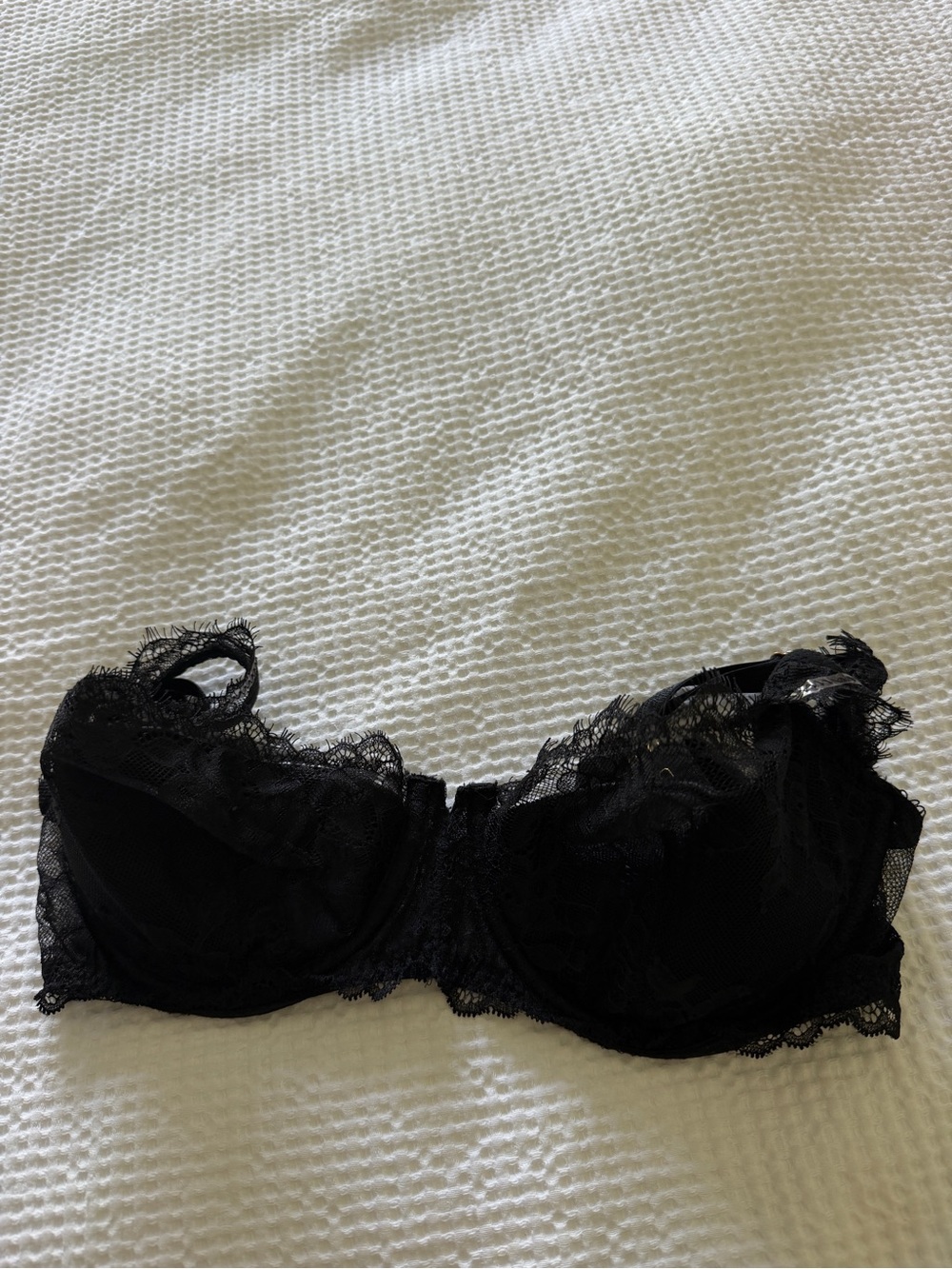 Victoria's Secret Black Lace Balconette Bra